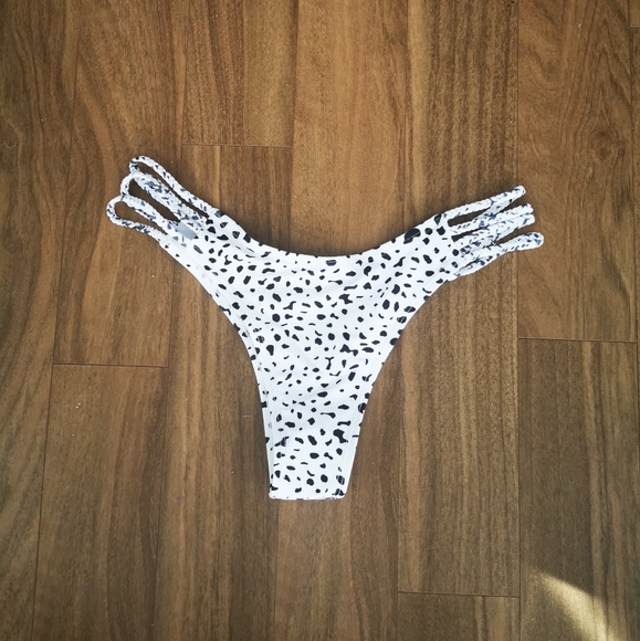 Zaful Dalmation Print Bikini Bottoms - Picture 1 of 2